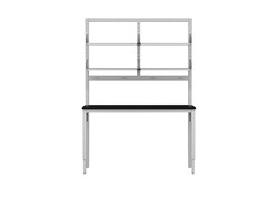 Diversified Space Integra Bench with Epoxy Top, Adjustable Height, Duplex Outlets, and Configurable Shelves 30 x 60 x 29 to 36 in. | Buy Online | Diversified Space | Fisher Scientific