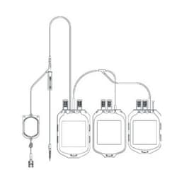 Terumo BCT Inc&nbsp;Double Collection Set, CPD/OPTISOL, 450 mL