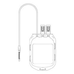 Terumo BCT Inc Dry Bag, 600 mL, Standard Tubing, Quantity: Case of 100