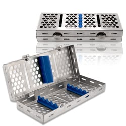 Surgical Design&trade;&nbsp;Sterilization Cassette Double Button Tray