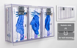 Poltex Dust Resistant Glove Box Holder - 3 Position, Wall Mount