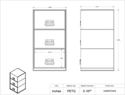 Poltex 3 Drawer Tower