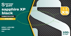 HARPS&nbsp;Sempermed&trade; Sapphire XP Black NBR PF BK Glove