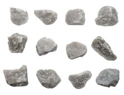 Eisco White Quartzite Metamorphic Rock Specimen Specimen Size: 2 to 3 cm;