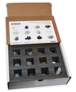 Eisco Rock and Mineral Sample Set, 12 Pieces Rock and Mineral Sample Set;