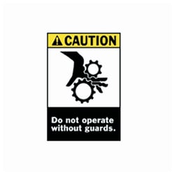 Brady™ Caution Do Not Operate Without GuardsSigns