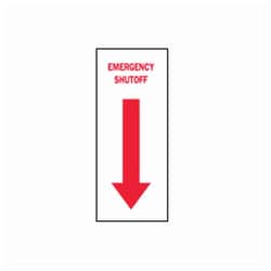 Brady&trade;&nbsp;Emergency Shutoff Sign