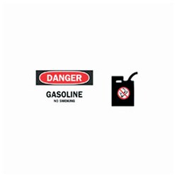 Brady&trade;&nbsp;Chemical and Hazardous Materials Signs: Gasoline No Smoking