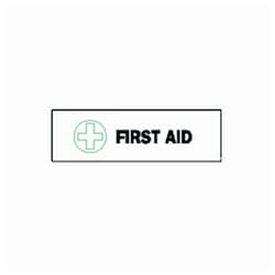 Brady™ First Aid Signs: FIRST AID Message with Pictogram