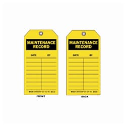 Brady&trade;&nbsp;Maintenance Record Inspection Tag