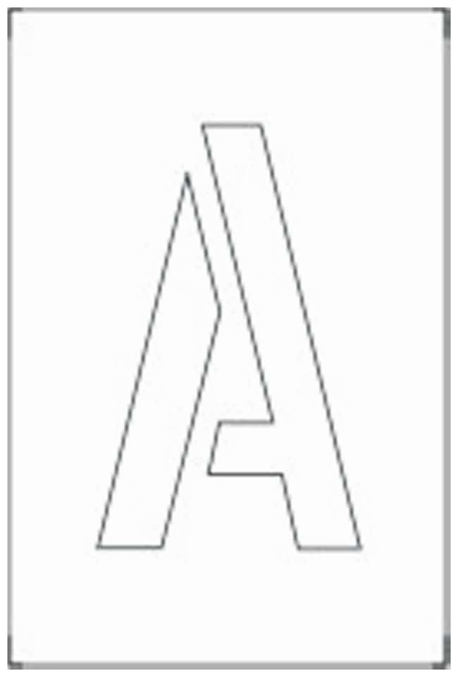 Accuform Signs Individual Character Lettering Stencils Height: 4 in.; Character: | Fisher Scientific