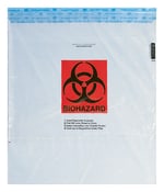 Minigrip SPECI-ZIP Reclosable Clear Biohazard Bags with Black and