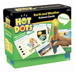 Hot Dots Science Card Sets Earth and weather cards set, Quantity: Each