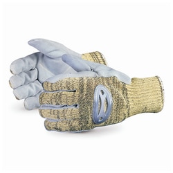 Superior Glove Steel Leather Palm Cut-Proof Gloves Size: Medium, Quantity: