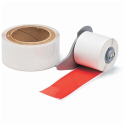 Brady ToughStripe Labels with Overlaminate Red, Clear | Buy Online | Brady&trade; | Fisher Scientific
