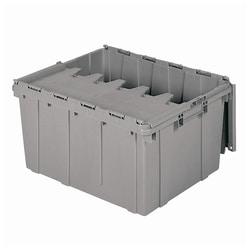 Akro-Mils™ Attached Lid Containers: 80 lb. Capacity