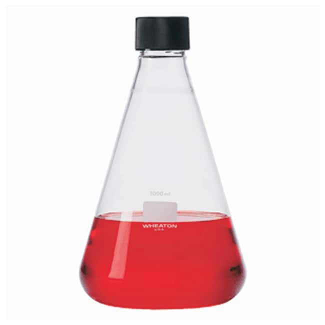 DWK Life Sciences Wheaton Erlenmeyer Flask With Screw Threads and Cap Screw Fisher Scientific