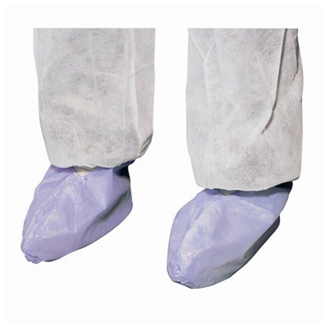 High Five Spunbond Polyethylene Shoe Cover Color: Purple; Size: X-Large ...