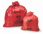 Medegen Biohazardous Waste Bags, LLDPE Film, Coreless Roll