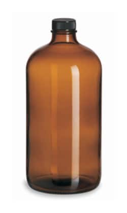 Kimble Amber Boston Rounds with Solid PE-lined Caps 1000 mL | Buy Online | Kimble&trade; | Fisher Scientific