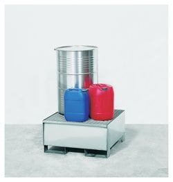 Denios Stainless-Steel Spill Containment Pallets:Facility Safety and Maintenance:Spill