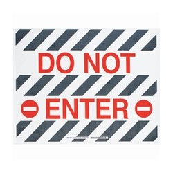 Brady™ ToughStripe™ 'Do Not Enter'Floor Sign