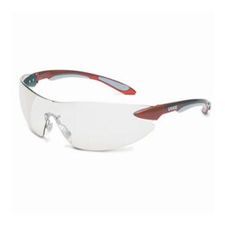 Honeywell Uvex Ignite Safety Glasses Metallic red frame; Silver mirror