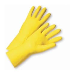 West Chester Chemical Resistant 3312 Latex Gloves, Flock Lining
