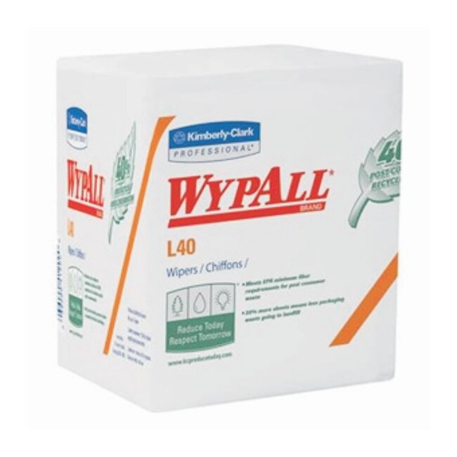 KimberlyClark Professional WypAll L40 Recycled Wipers L x W 12.5 x 13
