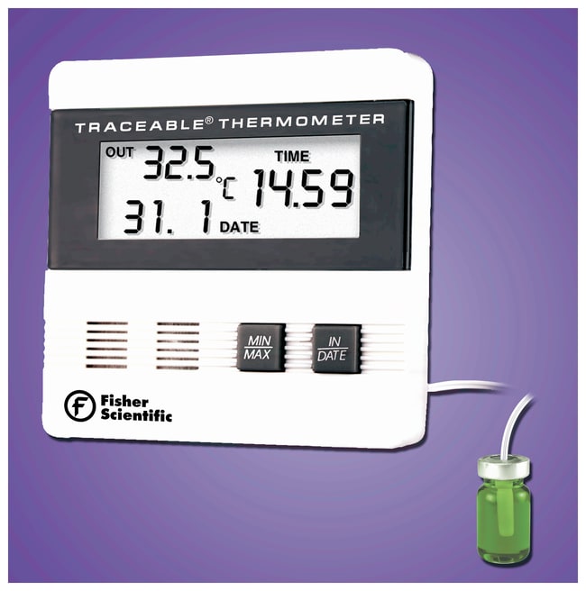 Fisherbrand™ Traceable™ Thermometer with Time/Date Max./Min. Memory