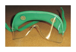 Jones Co. Screen Vent Visor Goggles Green visor; Clear lens:Personal Protective