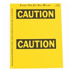 Brady&trade;&nbsp;Laser and Ink Jet Sign Blanks: Caution