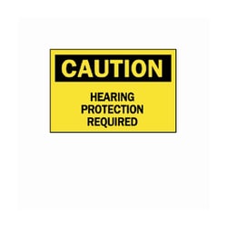 Brady&trade;&nbsp;<i>Caution: Hearing Protection Required</i> Signs