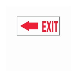 Brady Exit (arrow left) Signs Plastic | Buy Online | Brady&trade; | Fisher Scientific