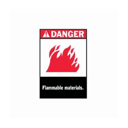 Brady Danger Flammable Materials Sign Polyester | Buy Online | Brady&trade; | Fisher Scientific