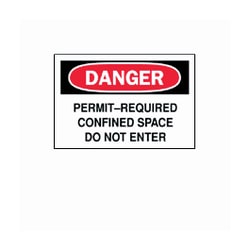 Brady&trade;&nbsp;<i>Danger: Permit-Required Confined Space&hellip;</i> Signs