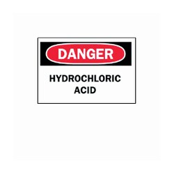 Brady&trade;&nbsp;Signs: Danger Hydrochloric Acid
