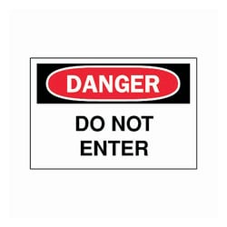 Brady&trade;&nbsp;<i>Danger: Do Not Enter</i> Signs