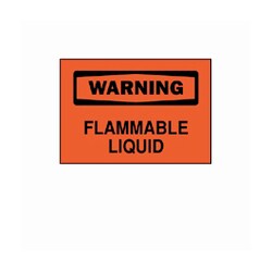 Brady Warning: Flammable Liquid Signs:Facility Safety and Maintenance:Signs