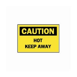 Brady Caution: Hot--Keep Away Signs Polyester | Buy Online | Brady&trade; | Fisher Scientific