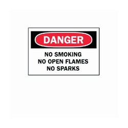 Brady&trade;&nbsp;<i>Danger: No Smoking, No Open Flames, No Sparks</i> Signs