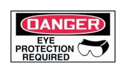Accuform Signs&nbsp;Danger: Eye Protection Required