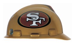 MSA NFL V-Gard Caps San Francisco 49ers logo:Personal Protective Equipment,