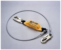 Honeywell Miller Steel Lanyards with SofStop Shock Absorber No vinyl covering:Personal