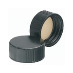 Thumbnail_DWK Life Sciences Schwarze Phenol-Schraubverschlüsse mit PTFE-beschichteten