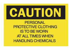 Brady™ <i>Caution: Personal Protective Equipment Required...</i> Signs