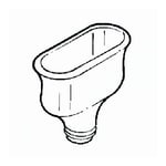 Labconco™ Work Surface Accessory, Oval Polypropylene Cupsink