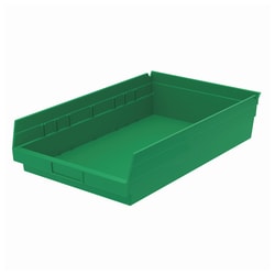 Akro-Mils Storage Shelf Bins for 18in. Shelves O.D.:17.9L x 11.12W x 4