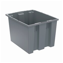 Akro-Mils Nest Stack Totes Polypropylene; Capacity: 1.7 cu. ft.; O.D.: