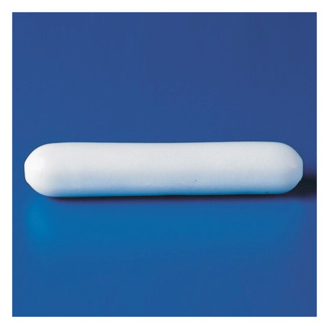 Lot De 10 Barreaux D'agitation Magnétiques Blancs Pour Laboratoire - B8 X 40 Mm - Avec Anneau De Pivot
